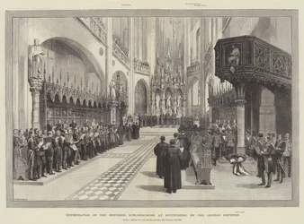 Weihe der restaurierten Schlosskirche in Wittenberg durch den deutschen Kaiser